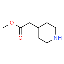 ChemSpider 2D Image | Methyl 4-piperidinylacetate | C8H15NO2