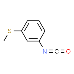 ChemSpider 2D Image | 3-(Methylthio)phenyl isocyanate | C8H7NOS