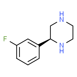 ChemSpider 2D Image | (2S)-2-(3-Fluorophenyl)piperazine | C10H13FN2