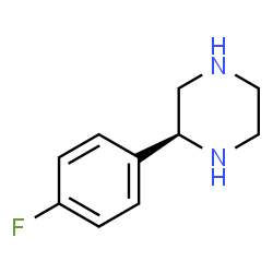 ChemSpider 2D Image | (2S)-2-(4-Fluorophenyl)piperazine | C10H13FN2