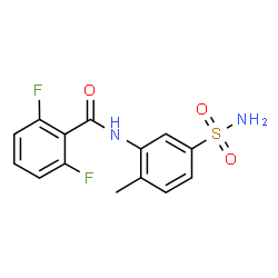ChemSpider 2D Image | 2,6-Difluoro-N-(2-methyl-5-sulfamoylphenyl)benzamide | C14H12F2N2O3S