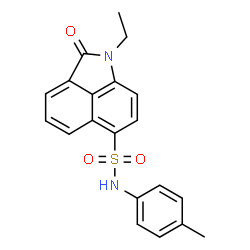 ChemSpider 2D Image | 1-Ethyl-N-(4-methylphenyl)-2-oxo-1,2-dihydrobenzo[cd]indole-6-sulfonamide | C20H18N2O3S