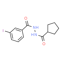 ChemSpider 2D Image | N'-(Cyclopentylcarbonyl)-3-iodobenzohydrazide | C13H15IN2O2