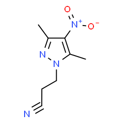 ChemSpider 2D Image | 3-(3,5-dimethyl-4-nitropyrazol-1-yl)propanenitrile | C8H10N4O2