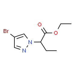 ChemSpider 2D Image | ethyl 2-(4-bromopyrazol-1-yl)butanoate | C9H13BrN2O2