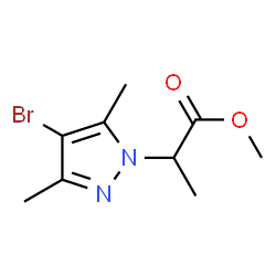 ChemSpider 2D Image | methyl 2-(4-bromo-3,5-dimethylpyrazol-1-yl)propanoate | C9H13BrN2O2