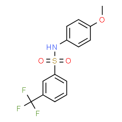 ChemSpider 2D Image | N-(4-Methoxyphenyl)-3-(trifluoromethyl)benzenesulfonamide | C14H12F3NO3S