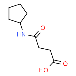 ChemSpider 2D Image | 4-(Cyclopentylamino)-4-oxobutanoic acid | C9H15NO3
