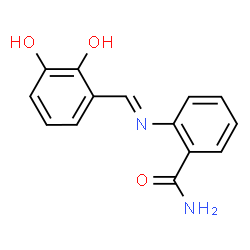 ChemSpider 2D Image | 2-[(2,3-Dihydroxy-benzylidene)-amino]-benzamide | C14H12N2O3
