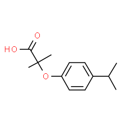 ChemSpider 2D Image | 2-(4-Isopropylphenoxy)-2-methylpropanoic acid | C13H18O3