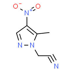 ChemSpider 2D Image | 2-(5-methyl-4-nitropyrazol-1-yl)acetonitrile | C6H6N4O2