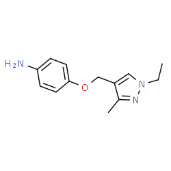 ChemSpider 2D Image | 4-[(1-ethyl-3-methylpyrazol-4-yl)methoxy]aniline | C13H17N3O