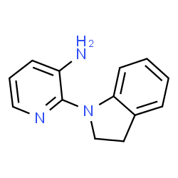 ChemSpider 2D Image | 2-(indolin-1-yl)pyridin-3-amine | C13H13N3