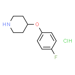 ChemSpider 2D Image | 4-(4-fluorophenoxy)piperidine hydrochloride | C11H15ClFNO
