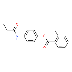 ChemSpider 2D Image | 4-(Propionylamino)phenyl 2-methylbenzoate | C17H17NO3
