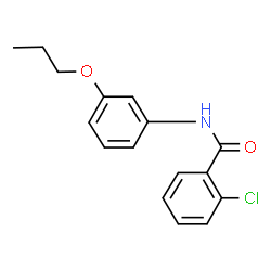 ChemSpider 2D Image | 2-Chloro-N-(3-propoxyphenyl)benzamide | C16H16ClNO2