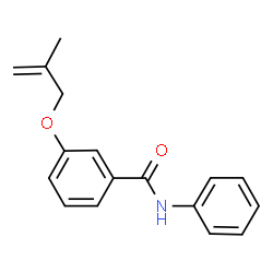 ChemSpider 2D Image | 3-[(2-Methyl-2-propen-1-yl)oxy]-N-phenylbenzamide | C17H17NO2