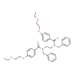 ChemSpider 2D Image | N,N'-1,2-Ethanediylbis[N-benzyl-4-(2-ethoxyethoxy)benzamide] | C38H44N2O6