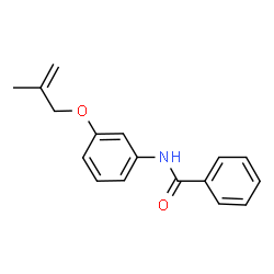 ChemSpider 2D Image | N-{3-[(2-Methyl-2-propen-1-yl)oxy]phenyl}benzamide | C17H17NO2