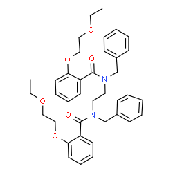 ChemSpider 2D Image | N,N'-1,2-Ethanediylbis[N-benzyl-2-(2-ethoxyethoxy)benzamide] | C38H44N2O6