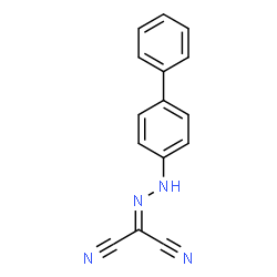 ChemSpider 2D Image | (4-Biphenylylhydrazono)malononitrile | C15H10N4