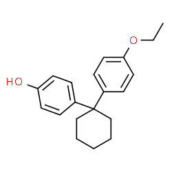 ChemSpider 2D Image | 4-[1-(4-Ethoxyphenyl)cyclohexyl]phenol | C20H24O2