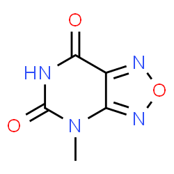 ChemSpider 2D Image | 4-Methyl[1,2,5]oxadiazolo[3,4-d]pyrimidine-5,7(4H,6H)-dione | C5H4N4O3