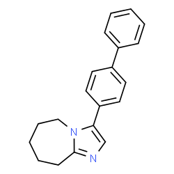 ChemSpider 2D Image | 3-Biphenyl-4-yl-6,7,8,9-tetrahydro-5H-imidazo[1,2-a]azepine | C20H20N2