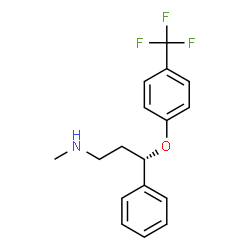 ChemSpider 2D Image | (3S)-N-Methyl-3-phenyl-3-[4-(trifluoromethyl)phenoxy]-1-propanamine | C17H18F3NO