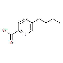 ChemSpider 2D Image | 5-Butyl-2-pyridinecarboxylate | C10H12NO2