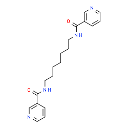 ChemSpider 2D Image | N,N'-1,7-Heptanediyldinicotinamide | C19H24N4O2