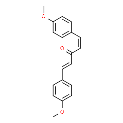 ChemSpider 2D Image | (1Z,4E)-1,5-Bis(4-methoxyphenyl)-1,4-pentadien-3-one | C19H18O3