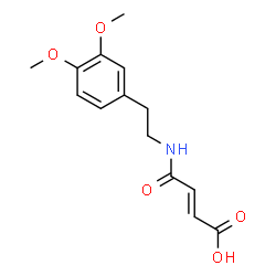 ChemSpider 2D Image | 4-[(3,4-dimethoxyphenethyl)amino]-4-oxobut-2-enoic acid | C14H17NO5