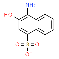 ChemSpider 2D Image | 4-Amino-3-hydroxy-1-naphthalenesulfonate | C10H8NO4S