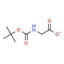ChemSpider 2D Image | ({[(2-Methyl-2-propanyl)oxy]carbonyl}amino)acetate | C7H12NO4