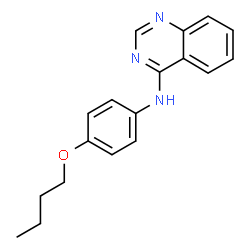 ChemSpider 2D Image | N-(4-Butoxyphenyl)-4-quinazolinamine | C18H19N3O