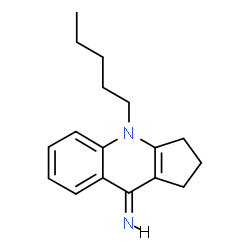 ChemSpider 2D Image | (9E)-4-Pentyl-1,2,3,4-tetrahydro-9H-cyclopenta[b]quinolin-9-imine | C17H22N2