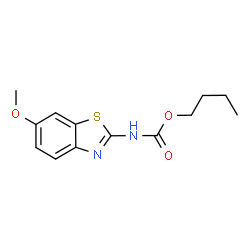 ChemSpider 2D Image | Butyl (6-methoxy-1,3-benzothiazol-2-yl)carbamate | C13H16N2O3S