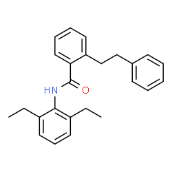 ChemSpider 2D Image | N-(2,6-Diethylphenyl)-2-(2-phenylethyl)benzamide | C25H27NO