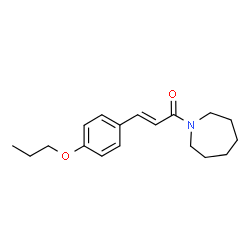 ChemSpider 2D Image | (2E)-1-(1-Azepanyl)-3-(4-propoxyphenyl)-2-propen-1-one | C18H25NO2