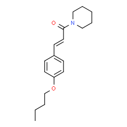 ChemSpider 2D Image | (2E)-3-(4-Butoxyphenyl)-1-(1-piperidinyl)-2-propen-1-one | C18H25NO2
