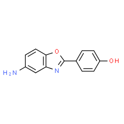 ChemSpider 2D Image | 4-(5-AMINO-BENZOOXAZOL-2-YL)-PHENOL | C13H10N2O2