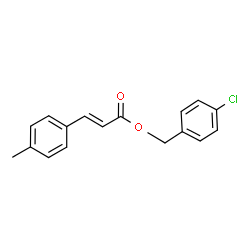 ChemSpider 2D Image | 4-Chlorobenzyl (2E)-3-(4-methylphenyl)acrylate | C17H15ClO2