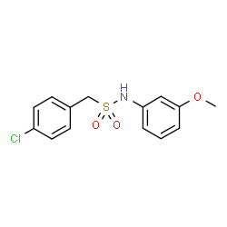 ChemSpider 2D Image | 1-(4-Chlorophenyl)-N-(3-methoxyphenyl)methanesulfonamide | C14H14ClNO3S