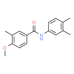 ChemSpider 2D Image | N-(3,4-Dimethylphenyl)-4-methoxy-3-methylbenzamide | C17H19NO2