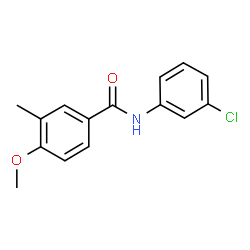 ChemSpider 2D Image | N-(3-Chlorophenyl)-4-methoxy-3-methylbenzamide | C15H14ClNO2