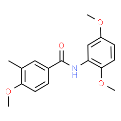 ChemSpider 2D Image | N-(2,5-Dimethoxyphenyl)-4-methoxy-3-methylbenzamide | C17H19NO4