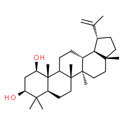 ChemSpider 2D Image | (1beta,3beta,9xi)-Lup-20(29)-ene-1,3-diol | C30H50O2