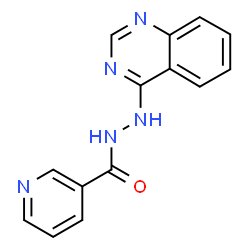 ChemSpider 2D Image | N'-(4-Quinazolinyl)nicotinohydrazide | C14H11N5O