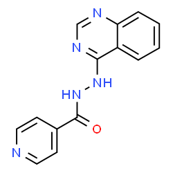 ChemSpider 2D Image | N'-(4-Quinazolinyl)isonicotinohydrazide | C14H11N5O